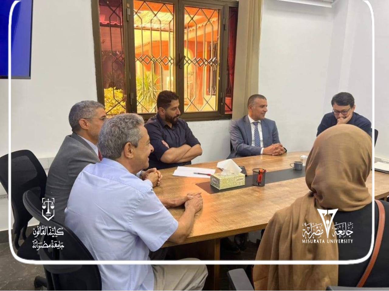 زيارة السيد عميد الكلية لبرنامج القانون  بالجامعة الليبية الدولية للعلوم الطبية (LIMU) ببنغازي