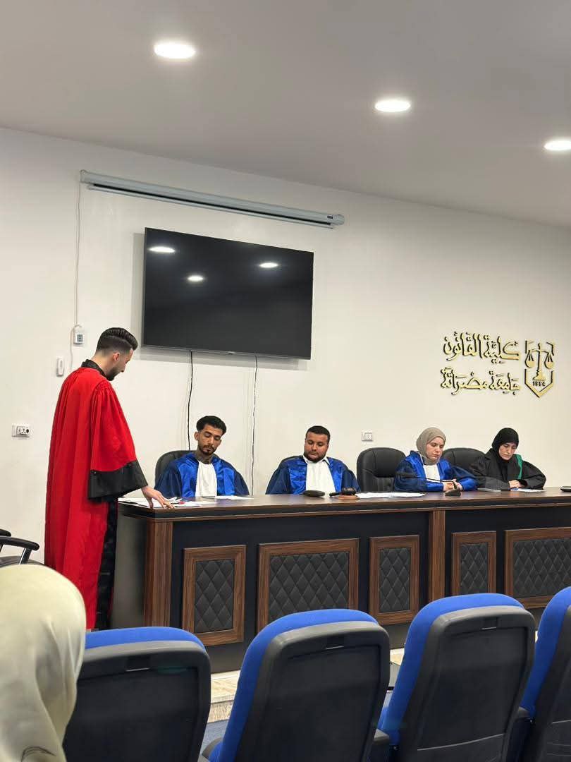 تحضيرات فريق النخبة الممثل لكلية القانون - جامعة مصراتة