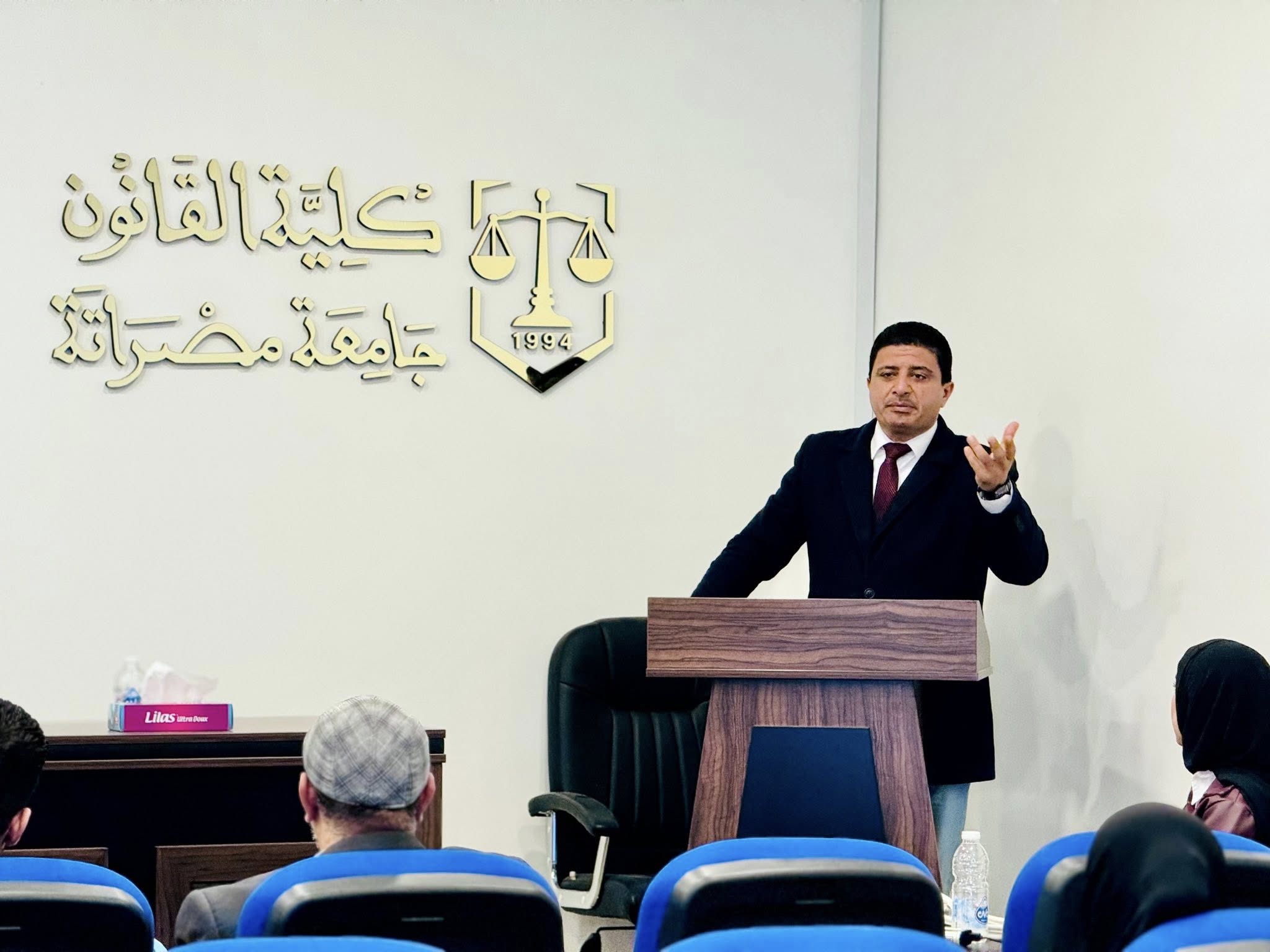 كلية القانون بجامعة مصراتة تقييم ملتقا تعريفيا لطلابها الجدد